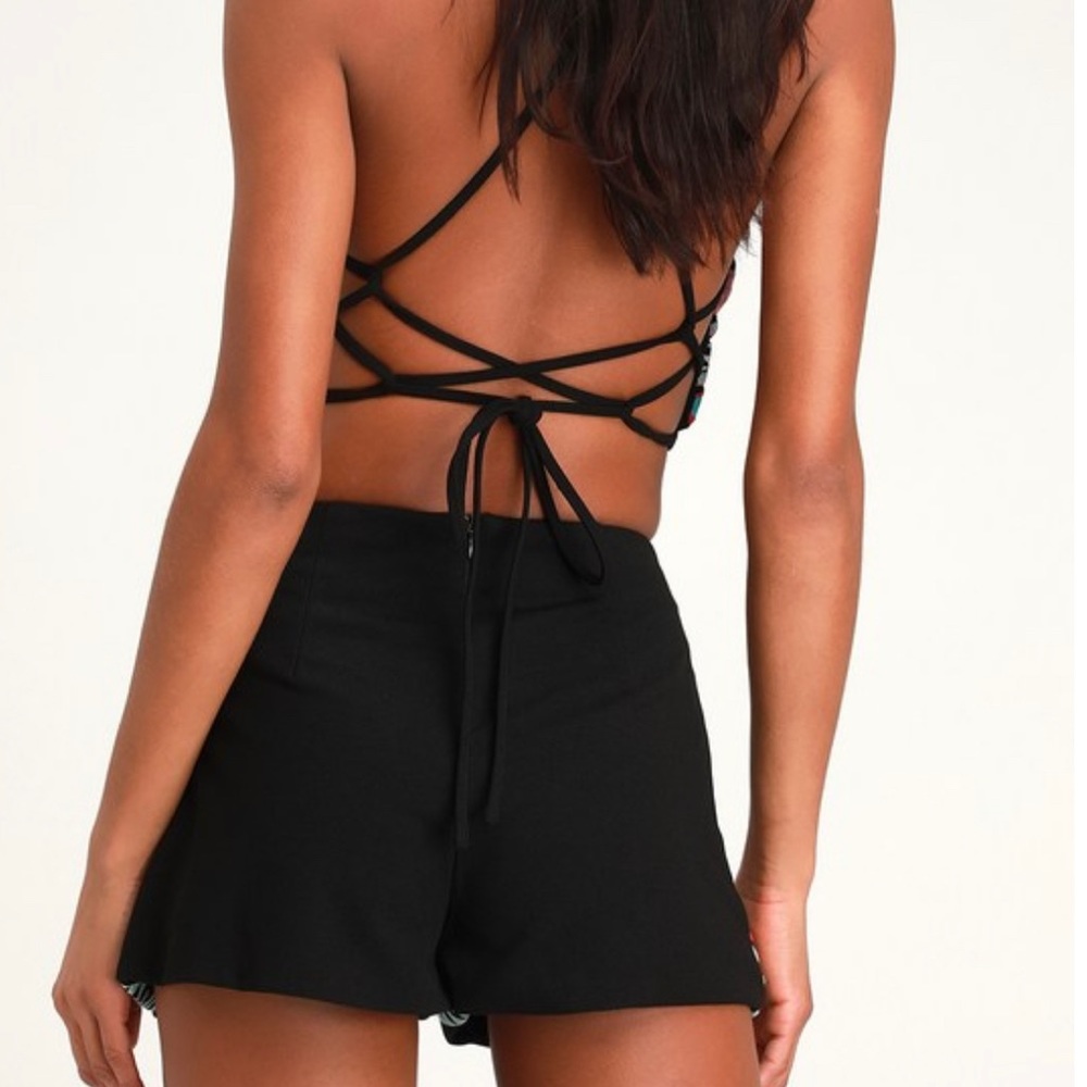 Lulu's Black And Multicolor Patterned Jumpsuit - image 3